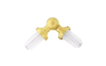 картинка З'єднувач Труби Кутовий 16 мм, Золото Матове от магазина Карнизы