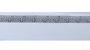 картинка Декоративна накладка 5 см 50 м в рулоні, Біла, Косічка, Пластідея  от магазина Карнизы